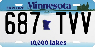 MN license plate 687TVV