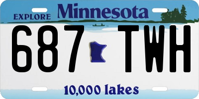 MN license plate 687TWH