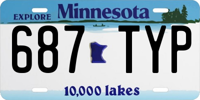 MN license plate 687TYP