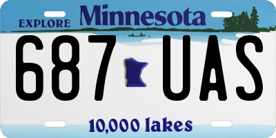 MN license plate 687UAS