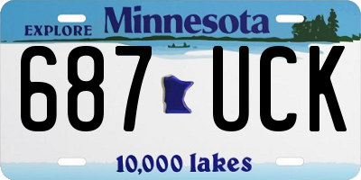MN license plate 687UCK