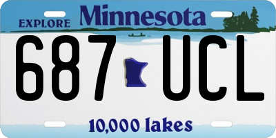MN license plate 687UCL