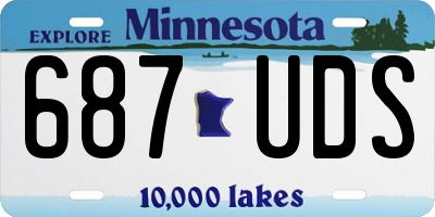 MN license plate 687UDS