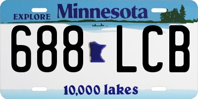 MN license plate 688LCB