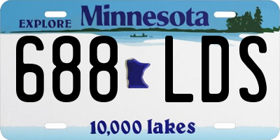 MN license plate 688LDS