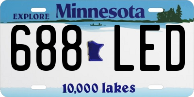 MN license plate 688LED