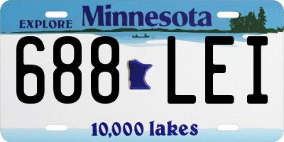MN license plate 688LEI