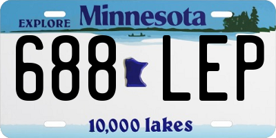 MN license plate 688LEP