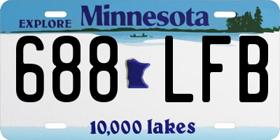 MN license plate 688LFB