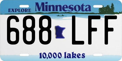 MN license plate 688LFF