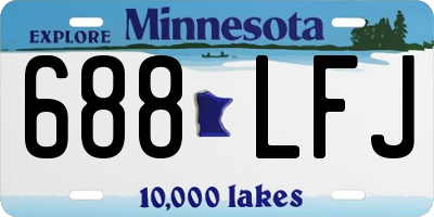 MN license plate 688LFJ