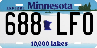 MN license plate 688LFO