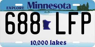 MN license plate 688LFP