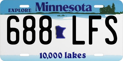 MN license plate 688LFS