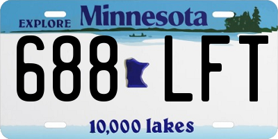 MN license plate 688LFT