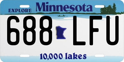 MN license plate 688LFU