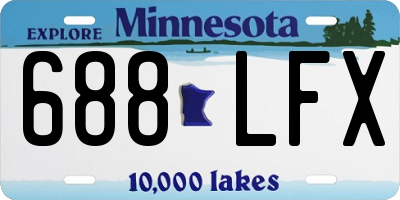 MN license plate 688LFX
