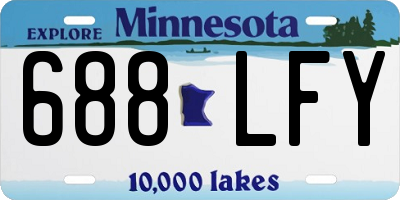 MN license plate 688LFY