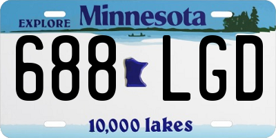 MN license plate 688LGD