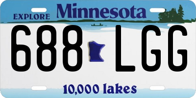 MN license plate 688LGG
