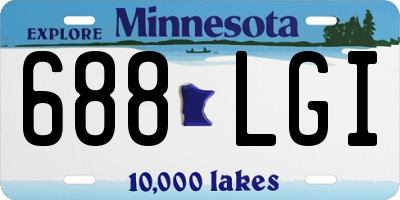 MN license plate 688LGI