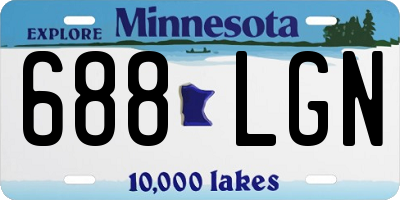 MN license plate 688LGN