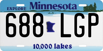 MN license plate 688LGP