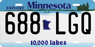 MN license plate 688LGQ