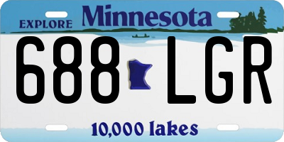 MN license plate 688LGR