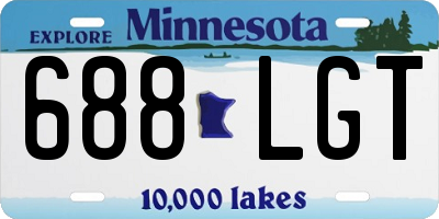 MN license plate 688LGT