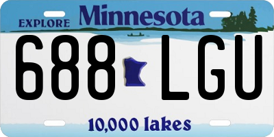 MN license plate 688LGU