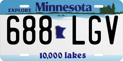 MN license plate 688LGV