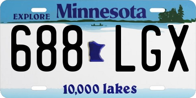 MN license plate 688LGX