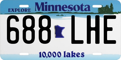 MN license plate 688LHE
