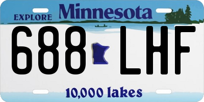 MN license plate 688LHF