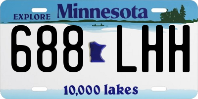 MN license plate 688LHH