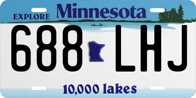 MN license plate 688LHJ