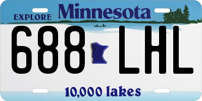 MN license plate 688LHL