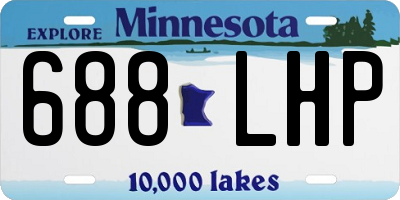 MN license plate 688LHP