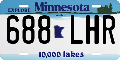 MN license plate 688LHR