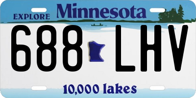 MN license plate 688LHV
