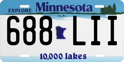 MN license plate 688LII