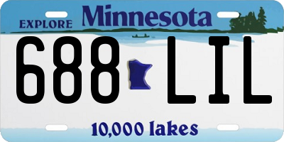 MN license plate 688LIL