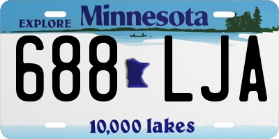 MN license plate 688LJA