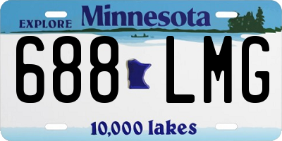 MN license plate 688LMG