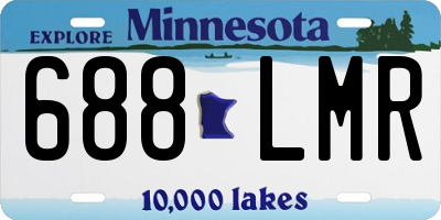 MN license plate 688LMR