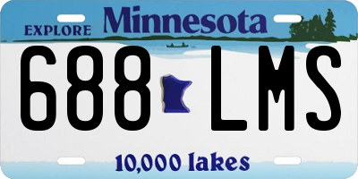 MN license plate 688LMS