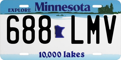 MN license plate 688LMV