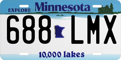 MN license plate 688LMX