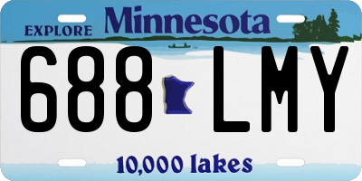 MN license plate 688LMY